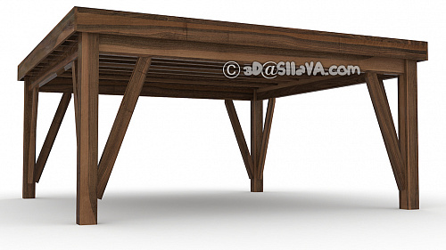 Навес из дерева (Western Timber Frame). © SllaVA.com